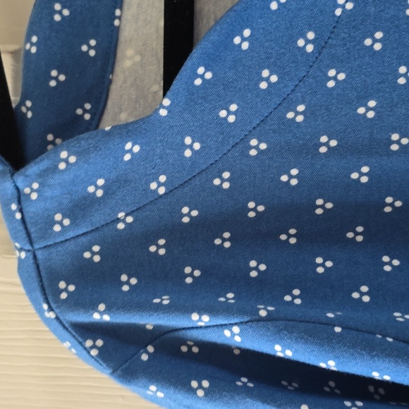 CROFT AND BARROW WOMEN'S PLUS SIZE BLUE & WHITE SHORT SLEEVES COTTON TOP SIZE 3X - Picture 6 of 12